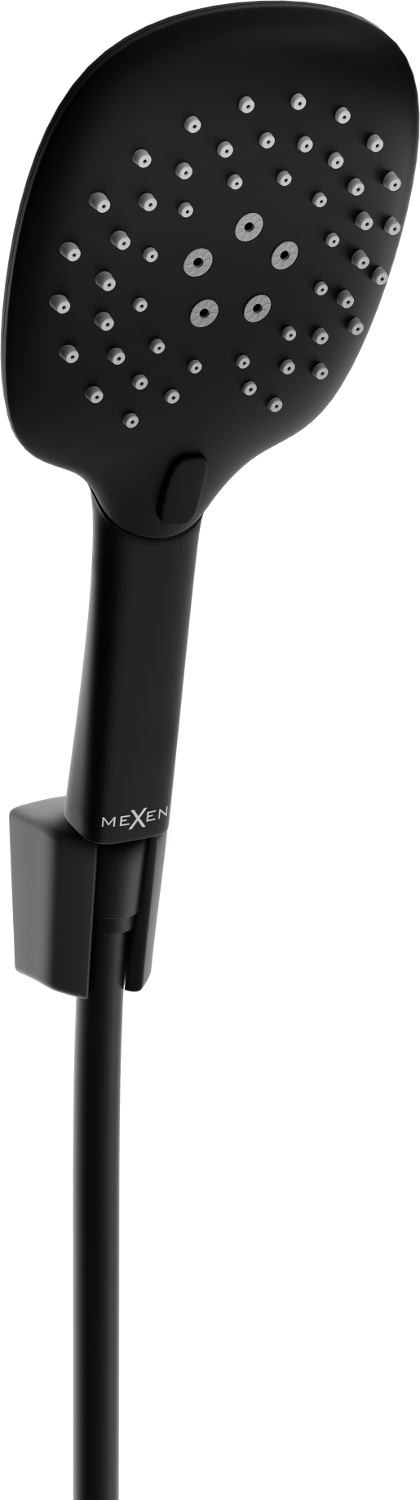 Mexen R-22 zestaw prysznicowy punktowy, czarny - 785225052-70