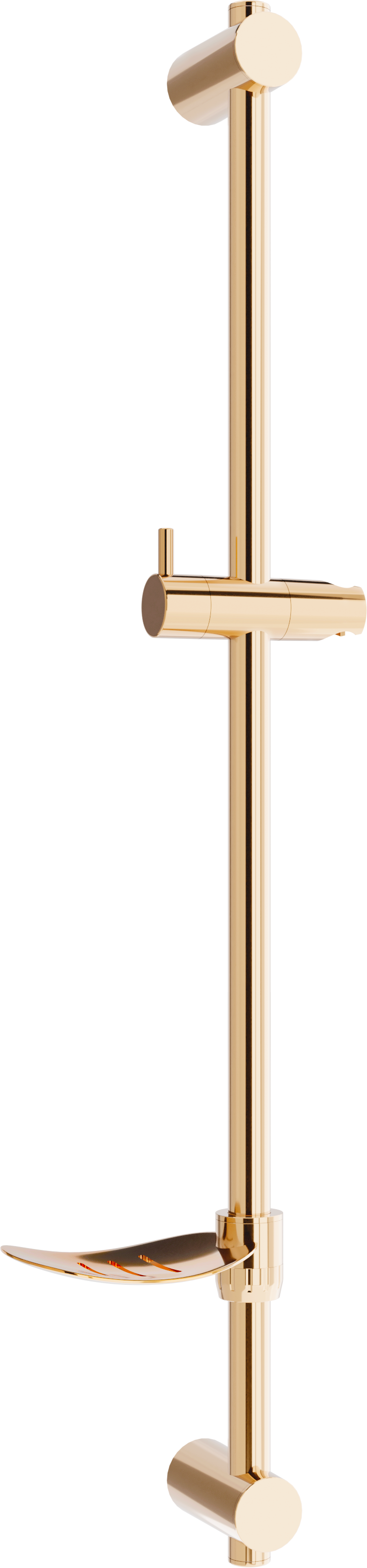 Mexen DF drążek prysznicowy z mydelniczką 80 cm, różowe złoto - 79382-60