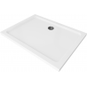Mexen Flat brodzik prostokątny slim 120 x 100 cm, biały, syfon czarny - 40101012B