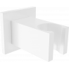 Mexen Cube uchwyt prysznicowy, biały - 79350-20