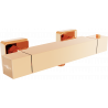 Mexen Cube termostatyczna bateria prysznicowa, różowe złoto - 77200-60
