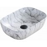 Mexen Rita umywalka nablatowa 45 x 32 cm, biała kamień - 21084591