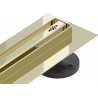 Mexen Flat 360° Slim odpływ liniowy obrotowy 150 cm, złoty - 1541150