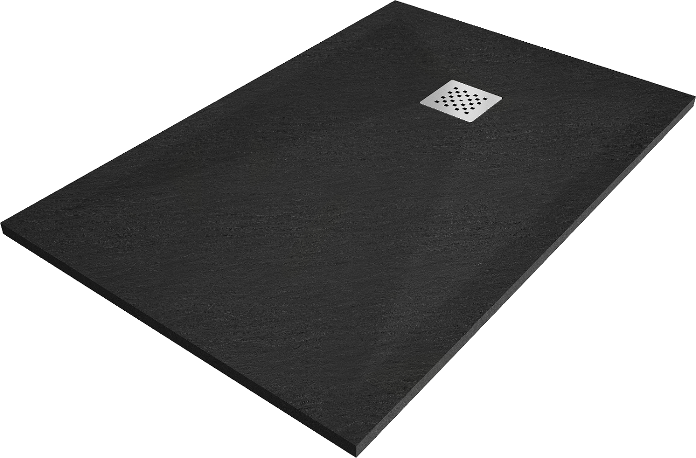Mexen Stone+ brodzik kompozytowy prostokątny 100 x 70 cm, czarny - 44707010