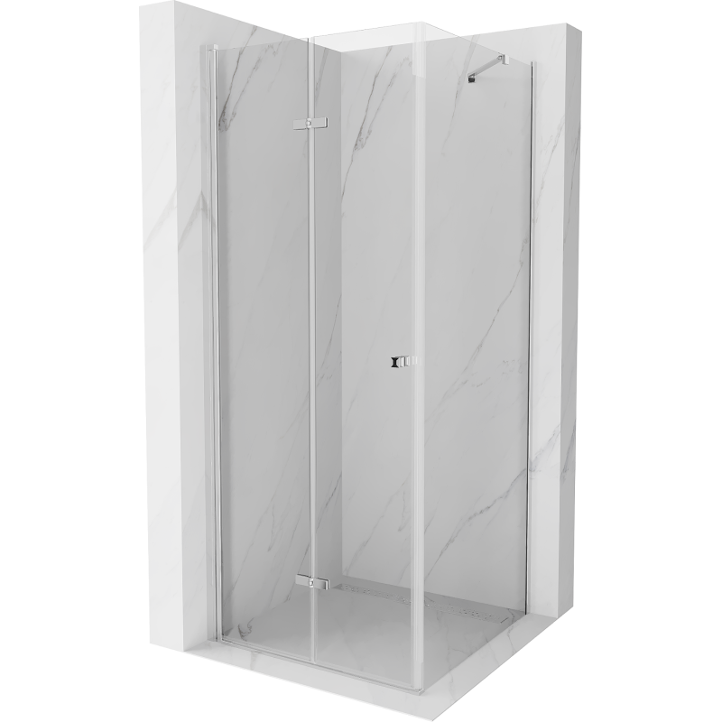 Mexen Lima kabina prysznicowa składana 100 x 100 cm, transparent, chrom - 856-100-100-01-00
