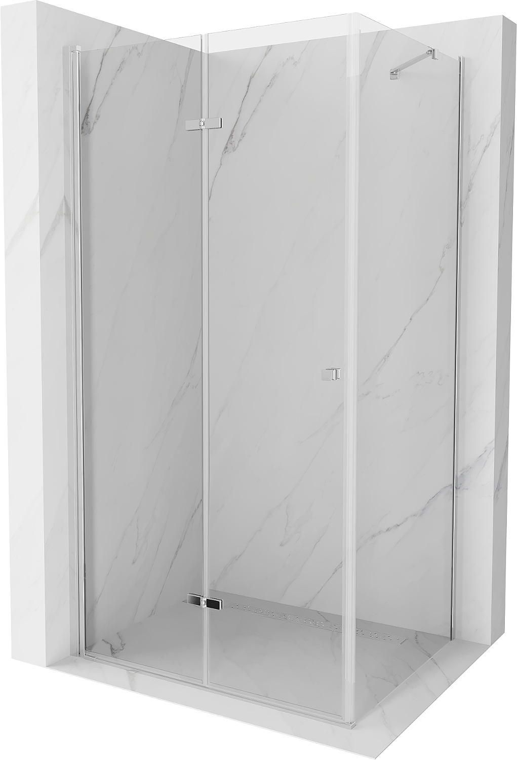 Mexen Lima kabina prysznicowa składana 105 x 110 cm, transparent, chrom - 856-105-110-01-00
