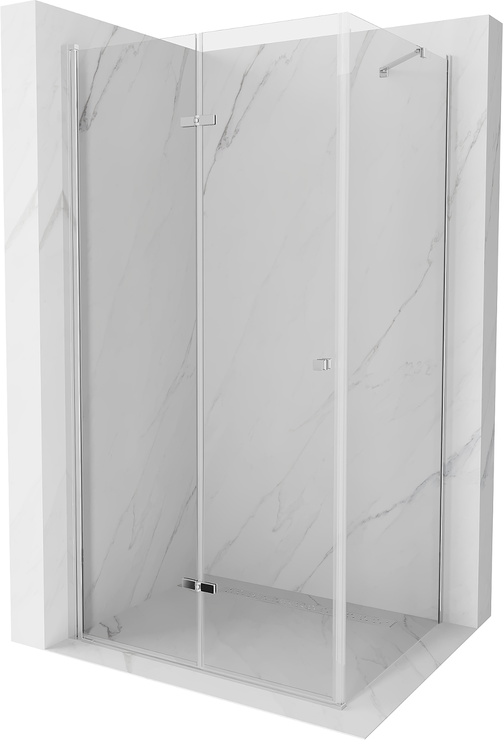 Mexen Lima kabina prysznicowa składana 105 x 120 cm, transparent, chrom - 856-105-120-01-00