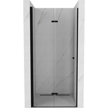 Mexen Lima drzwi prysznicowe składane 80 cm, transparent, czarne - 856-080-000-70-00