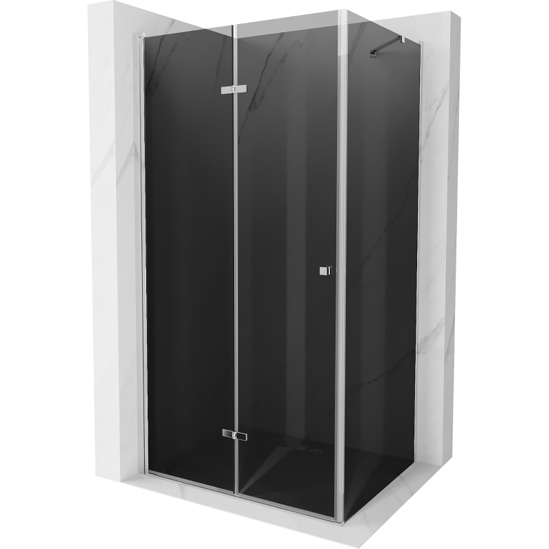 Mexen Lima kabina prysznicowa składana 90 x 80 cm, grafit, chrom - 856-090-080-01-40