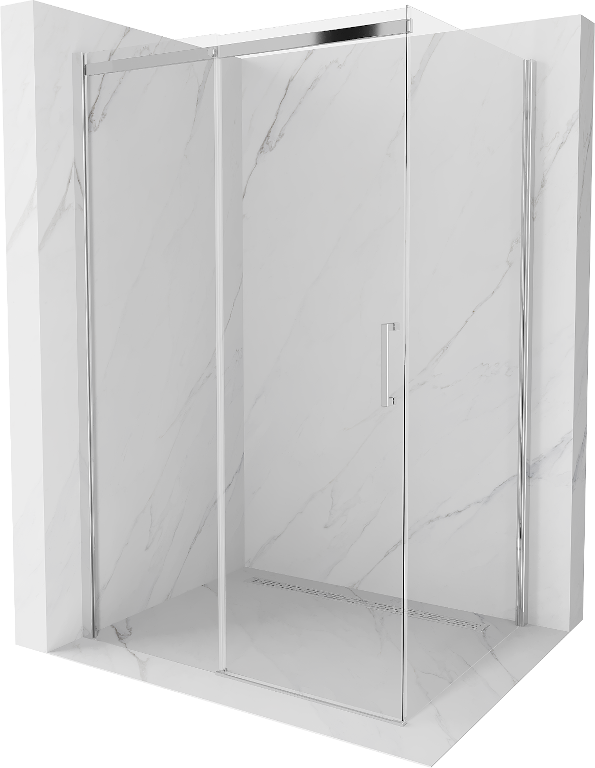 Mexen Omega kabina prysznicowa rozsuwana 110 x 80 cm, transparent, chrom - 825-110-080-01-00