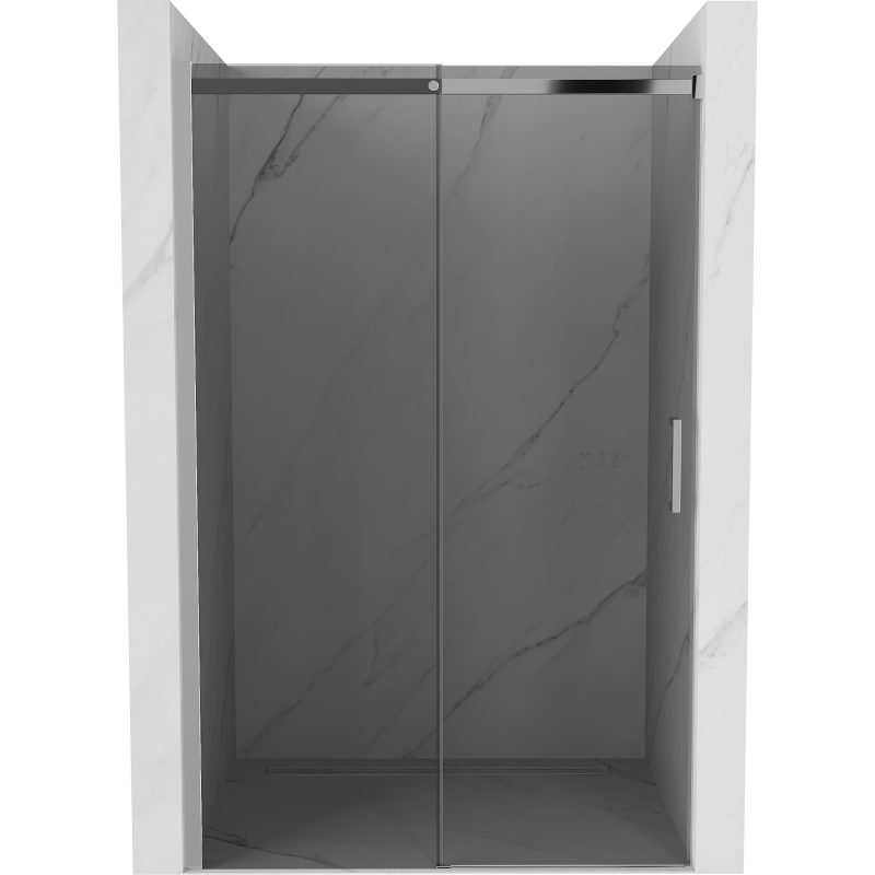 Mexen Omega drzwi prysznicowe rozsuwane 130 cm, grafit, chrom - 825-130-000-01-40