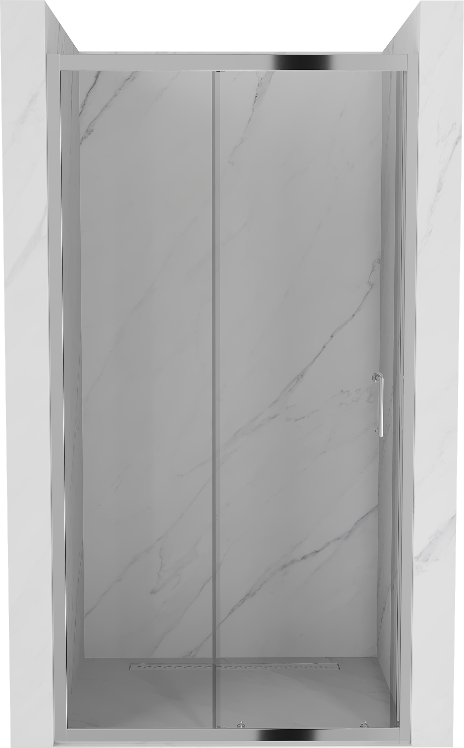 Mexen Apia drzwi prysznicowe rozsuwane 140 cm, transparent, chrom - 845-140-000-01-00