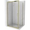 Mexen Apia kabina prysznicowa rozsuwana 95 x 100 cm, transparent, złota - 840-095-100-50-00
