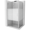 Mexen Apia kabina prysznicowa rozsuwana 110 x 80 cm, pasy, chrom - 840-110-080-01-20