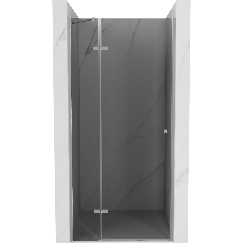 Mexen Roma drzwi prysznicowe uchylne 80 cm, grafit, chrom - 854-080-000-01-40