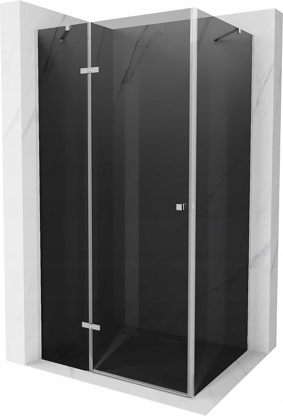 Mexen Roma kabina prysznicowa uchylna 120 x 70 cm, grafit, chrom - 854-120-070-01-40