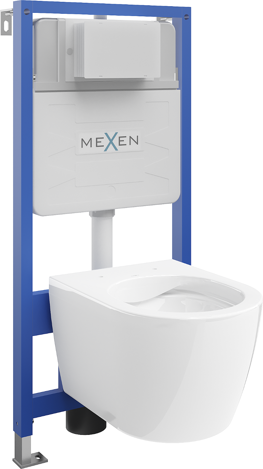 Mexen zestaw podtynkowy WC stelaż Fenix Slim z miską WC Carmen, biały - 6103388XX00