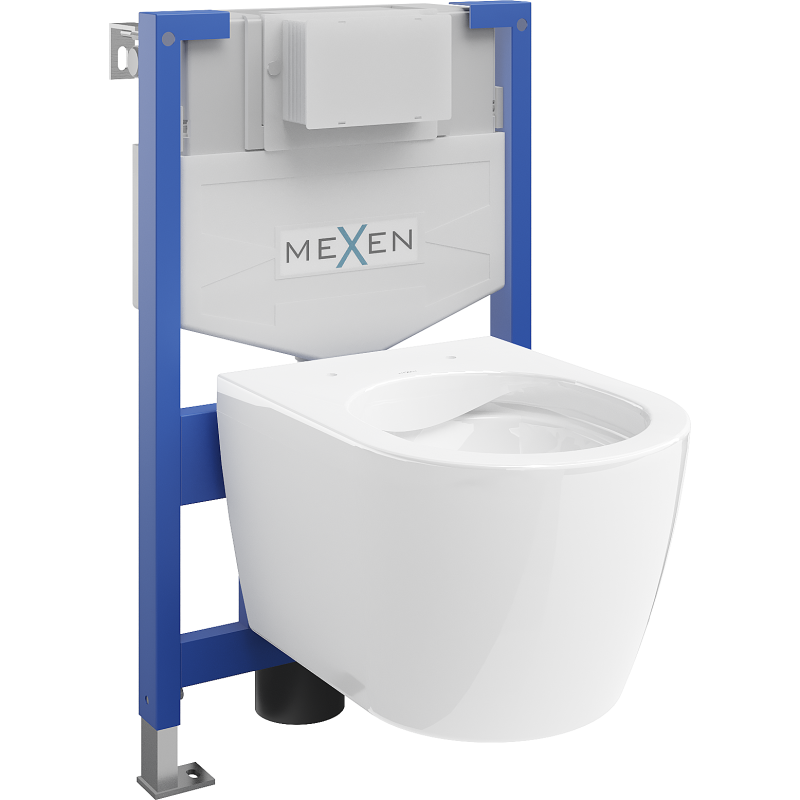 Mexen zestaw podtynkowy WC stelaż Fenix XS-F z miską WC Carmen, biały - 6803388XX00