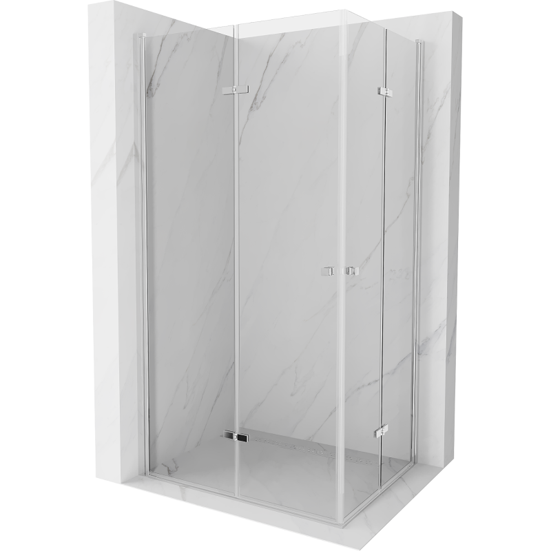 Mexen Lima Duo kabina prysznicowa składana 80 x 70 cm, transparent, chrom - 856-080-070-02-00