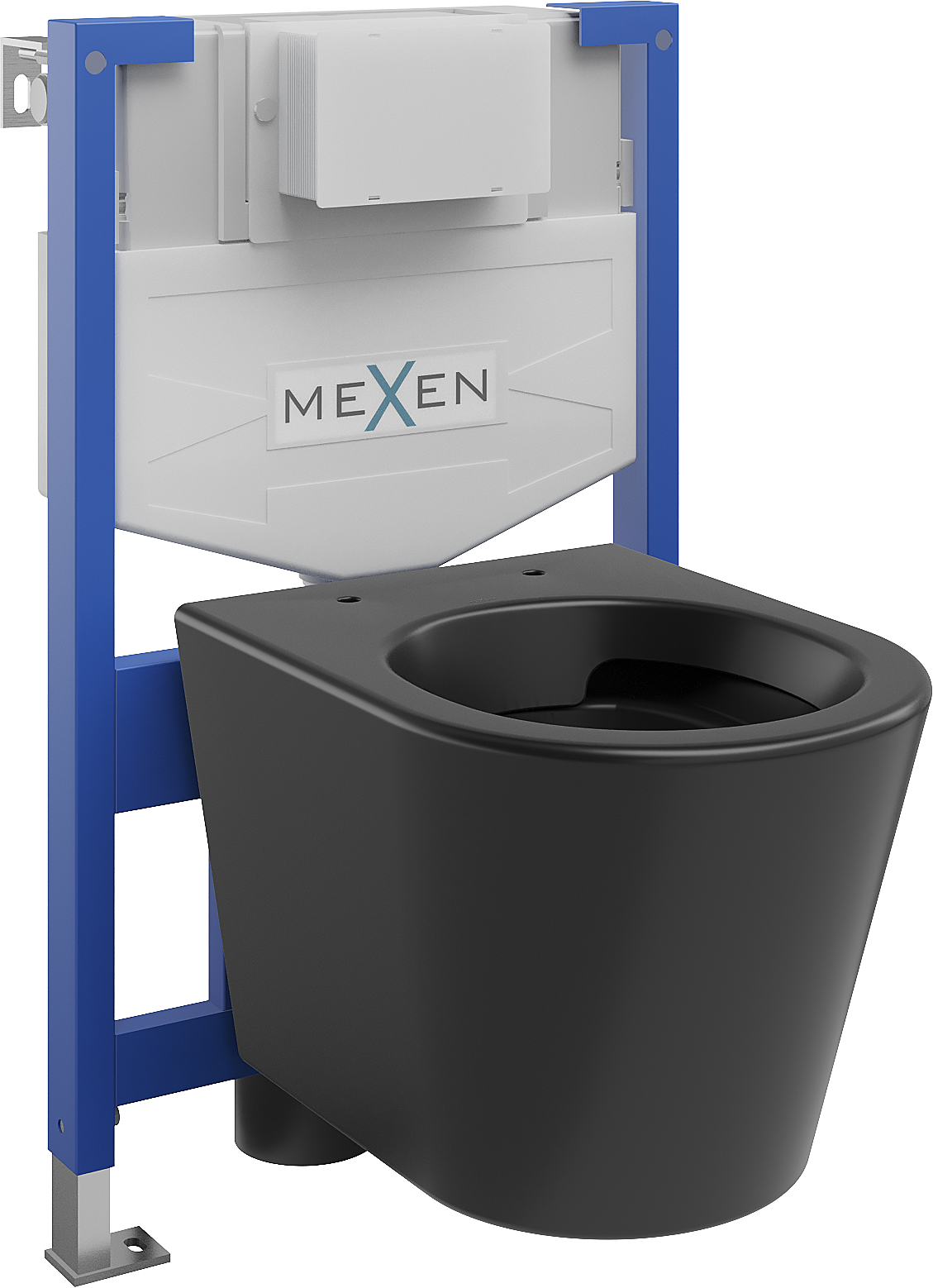 Mexen zestaw podtynkowy WC stelaż Fenix XS-F z miską WC Rico, czarny mat - 6803372XX85