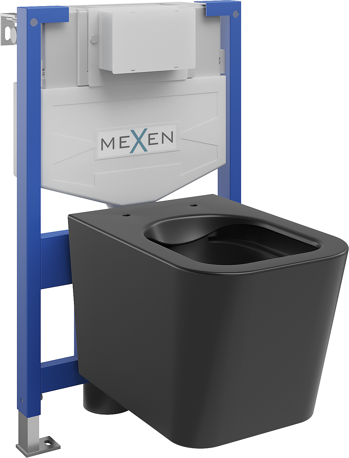 Mexen zestaw podtynkowy WC stelaż Felix XS-F z miską WC Teo, czarny mat - 6803385XX85