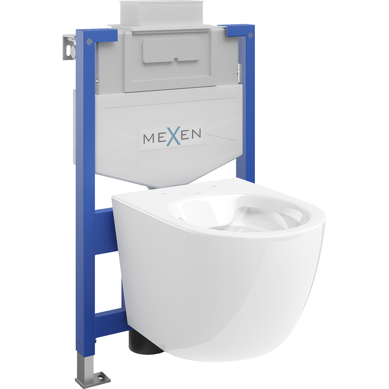 Mexen zestaw podtynkowy WC stelaż Fenix XS-U z miską WC Lena, biały - 6853322XX00