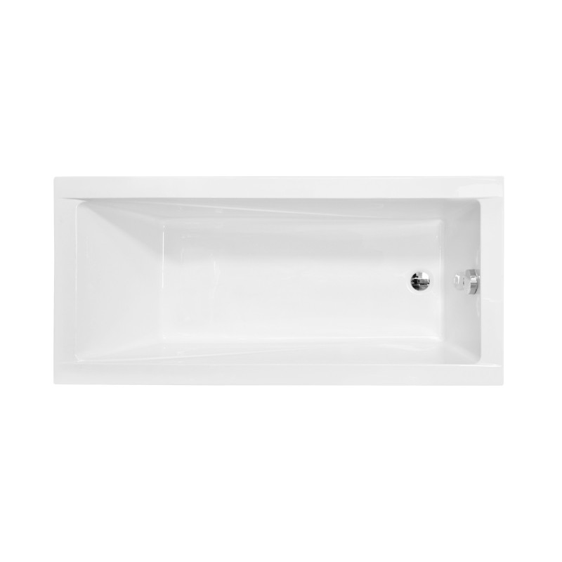 Besco Modern wanna prostokątna 120 x 70 cm, biała - WAM-120-MO