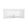 Besco Quadro wanna prostokątna 165 x 75 cm, biała - WAQ-165-PK