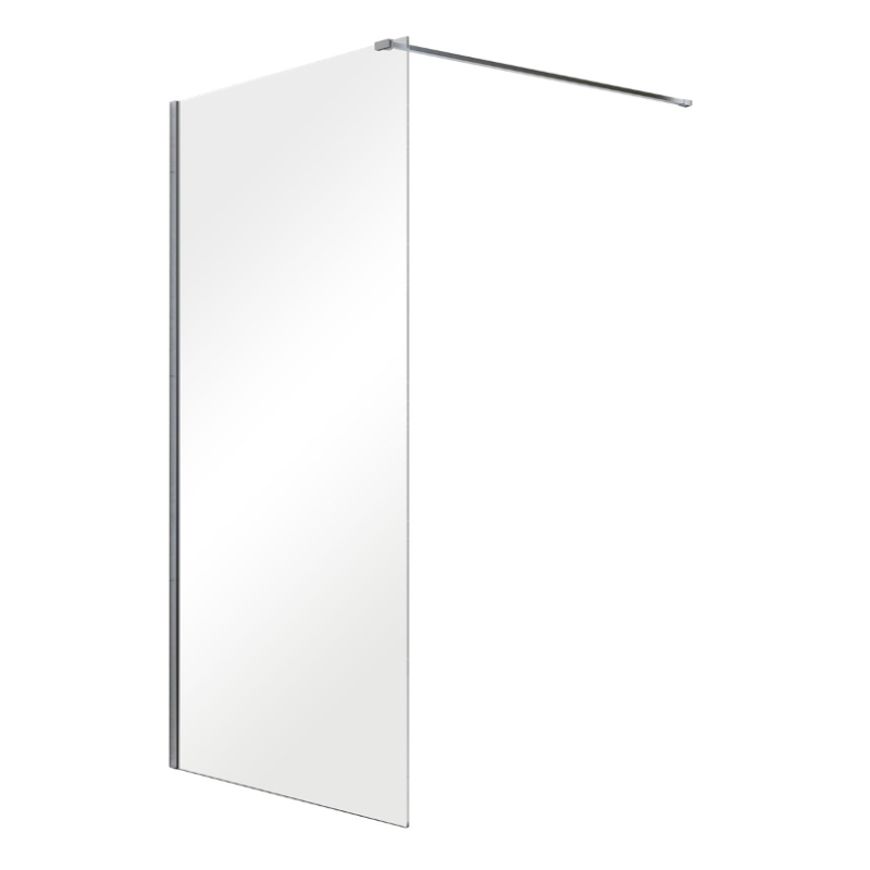 Besco Aveo ścianka prysznicowa 130 cm, chrom/szkło przezroczyste - AV-130-195-C