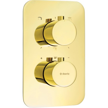 Deante Therm bateria wannowo-prysznicowa podtynkowa termostatyczna, złota - BXY ZEBT