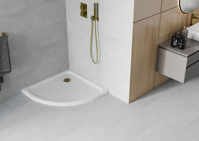 Brodziki półokrągłe 100x100