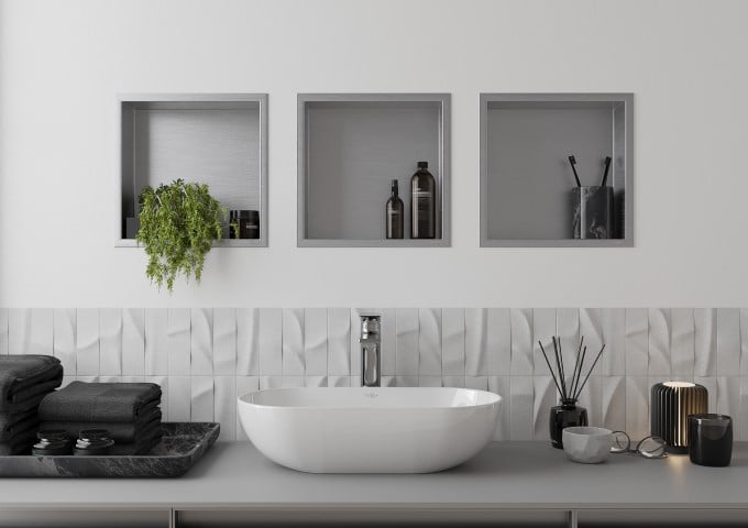 Dozowniki do mydła w płynie grafitowe