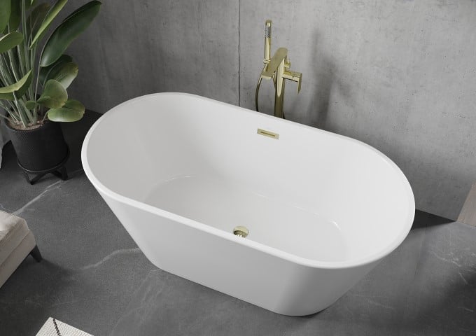 Wanny wolnostojące z przelewem